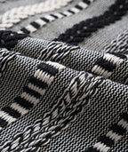 Boho Lumbar Pillow Covers 14x36 Long, Farmhouse Decorative Couch Pillow Cases, Black Accent Pillows of Bed, Sofa Bedroom Living Room Home Decor Cushion Cover, Pack of 1