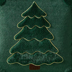 DFXSZ Christmas Pillow Covers 18x18 Yellow Line Green Christmas Tree Decoration Soft Plush Faux Fur Jacquard Throw Pillows for Bedroom Sofa Holiday Festivals Winter Home Decor PTK062A18