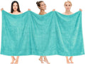 Cotton Paradise 100% Cotton 40x80 Oversized Bath Sheet, Extra Large Turkish Bath Towels for Bathroom, Turquoise Bathsheet