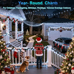 750LED Christmas Lights Outdoor Use, 240ft 12 Modes Cool White LED String Lights with Timer Dimmable, Waterproof Christmas Tree Lights for Xmas Patio Yard Fence Balcony Garden Decor Cool White