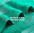 Infinitee Xclusives Luxury 100% Cotton Towel Set – 8 Piece Bathroom Towel Set (2 Bath Towels, 2 Hand Towels, 4 Washcloths) – Soft & Absorbent Towels for Bathroom (Vivid Green)