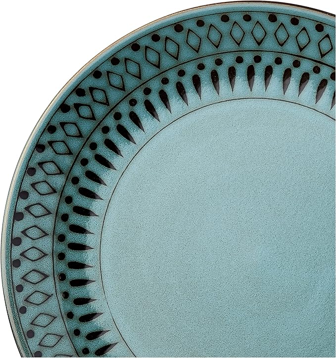 American Atelier 6588-16rb 16 Piece Delilah Round Dinnerware Set, Green