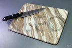 Marble Chopping Board Cutting Board Cheese Board Cheese Platter Kitchen Appliance Wine Serve-ware Birthday Anniversary Corporate Gift (9" x 12" - Beige)