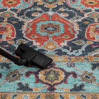 Keen Home Design 4x6 Rug - Machine Washable Area Rug with Non-Slip Backing, Ideal for Living Room, Dining Room, Bedroom - Vintage, Easy Clean, Durable, Low Pile Rug - (4' x 6')