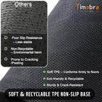 Yimobra Doormat Outdoor Entrance 29.5x17, All-Weather Waterproof Art Line Outdoor Mats for Front Door, Heavy Duty Non-Slip Welcome Matt for Garage Patio Proch Entryway Indoor, Wine