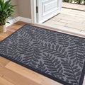 OLANLY Door Mat Indoor Outdoor Entrance, 36x24, Waterproof All-Weather All-Season Doormat, Sturdy Natural Rubber, Stain and Fade Resistant, Low Profile, Easy Clean Patio Entryway Mat, Grey