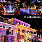 KNONEW 403FT 1000 LED Christmas Lights Color Changing Outdoor String Lights with 11 Modes & Timer Fairy Light Plug in Waterproof Fairy Lights for Xmas Yard Tree Wedding Party(Warm White to Multicolor)