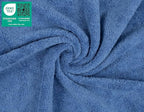 American Soft Linen Luxury Washcloths for Bathroom, 600 GSM 100% Cotton 4 Piece Turkish Wash Cloth Set, 13x13 in Soft Rags for Body and Face, Electric Blue Washcloths