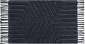 Boho Bathroom Rug 2' x 3', Washable Hand-Woven Tufted Cotton Rug with Tassels for Entryway 24x36 inch, Foyer, Bedroom, or Kitchen - Dark Grey