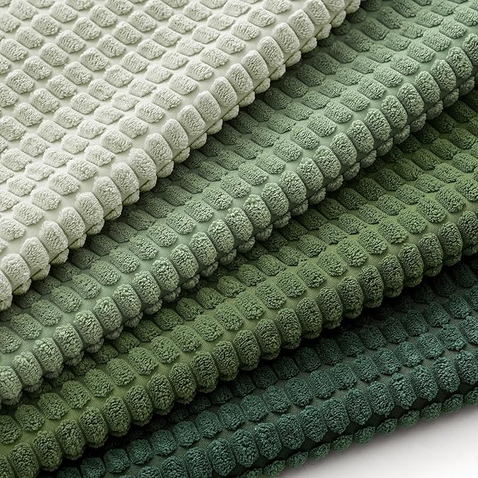 MIULEE Sage Green Pillow Covers 24x24 Inch Set of 4 Boho Farmhouse Home Decor Mordern Nordic Throw Pillows Covers Soft Corduroy for Couch Bed Sofa Living Room Forest Green
