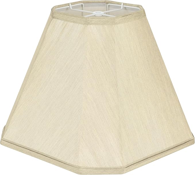 GO&SO Gold Bell Lamp Shades Set of 1 Fabric Lampshade, 6.5"Top x 13"Bottom x 11.2"Slant Height x 10.5''Vertical Height,(Spider) Modern Lamp Shade For Table & Floor Lamp Shade Replacement,Easy Assembly