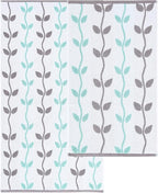Modern Threads Organic Vines 6-Piece 100% Cotton Towel Set – Yarn Dyed Jacquard & Solid – Includes 2 Bath Towels, 2 Hand Towels, 2 Washcloths – Absorbent, Quick Dry, Soft & Durable – Aqua (Pack of 8)
