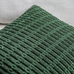 Fancy Homi 1 Pack Hunter Green Long Lumbar Body Decorative Throw Pillow Covers 14x36 Inch for Bed Couch Bedroom Bench, Soft Corduroy Rectangle Solid Forest Green Pillow Case 35x91 cm