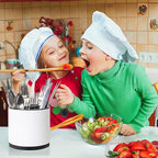 Utensil Holder,Kitchen Utensil Holder For Counter,Rotating Silverware Organizer Cooking Flatware Spoon Spatula Tool Cutlery Container Stainless Steel Caddy