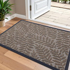 OLANLY Door Mat Indoor Outdoor Entrance, 36x24, Waterproof All-Weather All-Season Doormat, Sturdy Natural Rubber, Stain and Fade Resistant, Low Profile, Easy Clean Patio Entryway Mat, Brown