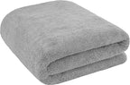 Cotton Paradise 100% Cotton 40x80 Oversized Bath Sheet, Extra Large Turkish Bath Towels for Bathroom, Light Gray Bathsheet