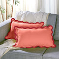 Folkulture Christmas Throw Pillow Covers 12x20 Lumbar – Decorative Couch Pillows for Living Room, Set of 2 Cute Outdoor Boho Pillow Covers for Xmas, Throw Pillows for Holiday Décor