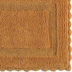 Savi Home Cotton Crochet Bathmat with Antiskid 21x34 Mustard, 100% Pure Cotton, Super Soft Bath Mat, Plush & Absorbent, Hand Tufted Heavy Weight Construction, Full Reversible Step Out Rugs