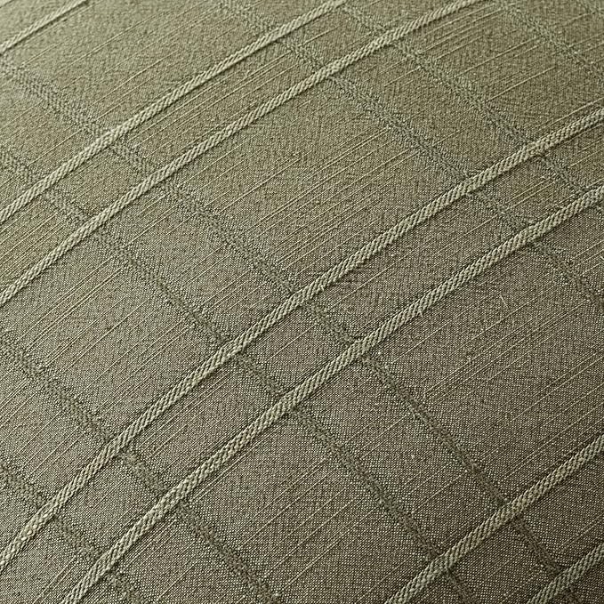 MIULEE Decorative Linen Check Throw Pillow Covers Neutral Farmhouse Vintage Pillow Covers 18x18 Set of 2 Boho Modern Home Decor for Sofa Couch Bedroom Cushion Sage Green