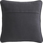 Boho Living Jada Decorative Throw, Includes Accent, Premium Woven Design, Living Room Décor, (1) 20" x 20" Pillow Cover with Insert, Black