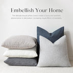 Foindtower Pack of 2 Textured Boucle Throw Pillow Covers Accent Solid Decorative Lumbar Pillow Cases Cozy Woven Couch Cushion Case for Sofa Bedroom Living Room Home Decor, 12 x 20 Inch,Light Grey