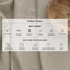Solino Home Linen Red Table Runner 144 Inches Long - 100% Pure Linen Extra Long Table Runner 14 x 144 Inch for Christmas, Holiday - Classic Hemstitch