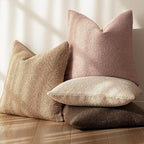 Foindtower Set of 2, Decorative Textured Boucle Throw Pillow Covers Accent Solid Pillow Cases Soft Cozy Couch Cushion Case for Chair Sofa Bedroom Living Room Home Decor 22 x 22 Inch Light Pink
