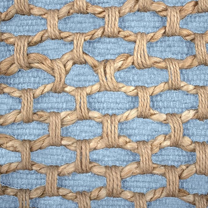 Boho Living 18x18 Light Blue Throw Pillow Covers Pillow Insert not Included - Boho Pillow Covers Only, Pack of 2
