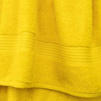 Cotton Paradise 6 Piece Towel Set, 100% Cotton Soft Absorbent Turkish Towels for Bathroom, 2 Bath Towels 2 Hand Towels 2 Washcloths, Yellow Towel Set