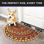 ubdyo Welcome in Style Front Door Mat - Low Pile Front Door Mat Outside Entrance - Muddy Dirt Trapping Welcome Matt Outdoor - Rubber Backing Anti Slip Indoor Doormat Entrance, 29" x 17"