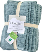 SKL Home CloudSoft Cotton Luxury 6 Pc Towel Set for Bath & Gift, Teal