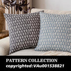 Foindtower Set of 2 Decorative Neutral Floral Print Throw Pillow Covers Vintage Accent Farmhouse Cushion Covers Boho Home Decor for Sofa Couch Chair Bedroom Living Room,24×24 Inch,Black