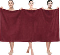 American Soft Linen 35x70 Jumbo Large Bath Towels, 600 GSM 100% Cotton Turkish Bath Sheet, Oversized Luxury Bath Towels for Bathroom Beach and Pool, Bordeaux