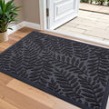OLANLY Door Mat Indoor Outdoor Entrance, 36x24, Waterproof All-Weather All-Season Doormat, Sturdy Natural Rubber, Stain and Fade Resistant, Low Profile, Easy Clean Patio Entryway Mat, Black