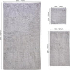 SKL Home CloudSoft Cotton Luxury 6 Pc Towel Set for Bath & Gift, Gray