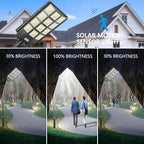 Solar Street Light 8000W, Solar Outdoor Lights Waterproof, 240000LM 8000K Solar Powered Parking Lot Light Dusk to Dawn with Outside Motion Sensor LED Light, Wide Angle Street Lamp