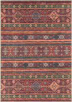 Keen Home Design 4x6 Rug - Machine Washable Area Rug with Non-Slip Backing, Ideal for Living Room, Dining Room, Bedroom - Vintage, Easy Clean, Durable, Low Pile Rug - (4' x 6')