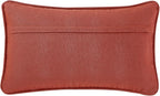 Boho Living Jada Premium Woven Design, Decorative Throw, Living Room Décor, (1) 12" x 20" Pillow Cover, Rust