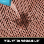 H.VERSAILTEX Upgraded Waffle Bath Mat Super Absorbent Bathroom Mats Non Slip Bath Rugs for Bathroom Floor Machine Washable Dry Fast Bathroom Rugs for Beside Tub, 17" x 24", Soft Pink