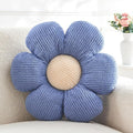 Flower Pillow,Cute Daisy Flower Shaped Throw Pillow for Home Decor,Soft Flower Throw Pillow Seating Cushion for Bedroom,Sofa,Couch (15.7",Blue)