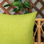 Kevin Textile Pack of 2 Outdoor Waterproof Pillow Covers Checkered Decorative Cushions Sham Throw Pillowcases Shell for Patio Tent Garden Couch Bed Sofa 22x22 Inch Green