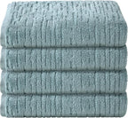 SKL Home CloudSoft Cotton Luxury 4 Pc Bath Towel Set, Teal