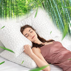 SUPA MODERN Cooling Bed Pillows for Sleeping 1 Pack Shredded Memory Foam Pillows Adjustable Cool Pillow