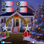 340 LED 90FT Christmas String Lights Outdoor, 12 Pro Modes and Timer Memory & Brightness, Plug in Outdoor Waterproof Clear Wire Twinkle Light for for Xmas Yard Tree Wedding Party Decor Red White Blue
