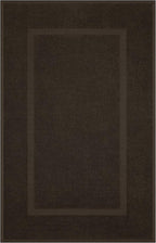 Cotton Paradise 100% Cotton Bath Mats for Bathroom Floor Set of 2 Pack, 20x34 Soft Absorbent Washable Quick Dry Tub Bathmat, Brown Towel Bath Mat