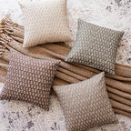 Foindtower Set of 2 Decorative Vintage Floral Print Throw Pillow Covers Neutral Modern Farmhouse Cushion Covers Boho Home Decor for Sofa Chair Couch Bedroom Living Room,18×18 Inch,Wine Red