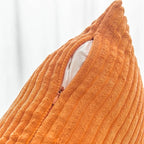 Home Brilliant Burnt Orange Euro Shams Set of 2 Fall Pillow Covers Super Soft Large Decorative Throw Pillow Covers for Halloween Thanksgiving Patio Living Room, 26x26 inch, Orange