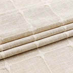 MitoVilla Boho Farmhouse Shower Curtain Set, Modern Boho Shower Curtains for Bathroom Decor, Tan Brown Polyester Linen Fabric Shower Curtain, Rustic Neutral Weave Cloth Shower Curtain, Taupe, 72 x 72