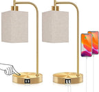 Square Lampshades Set of 2, Linen Lampshades L6.3"x W6.3" x H9.84" High, Easy Assembly Replacement Fabric Shades for Table Lamps Floor Lamps, Beige Color