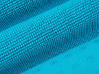 Cotton Paradise 100% Cotton Non Slip Bath Mats for Bathroom, 20x34 inch Soft Absorbent Quick Dry Machine Washable Floor Bath Mat, Aqua Blue Bath Rug